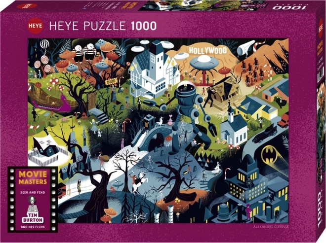 Puslespil Filmmestre: Filmene af Tim Burton 1000 brikker