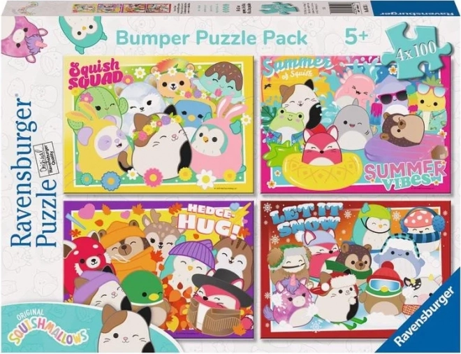 Ravensburger Puzzle Squishmallows 4x100 brikker
