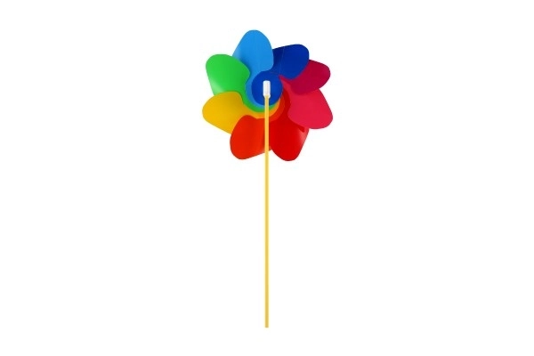 Vindspil diameter 22cm farvet regnbue plastik 47cm
