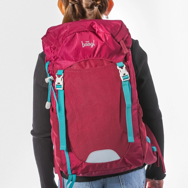 Baagl Backpack Tracker Rød til Børn