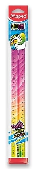MAPED Lineal Twist'n Flex regnbuefarvet 30 cm (mix)
