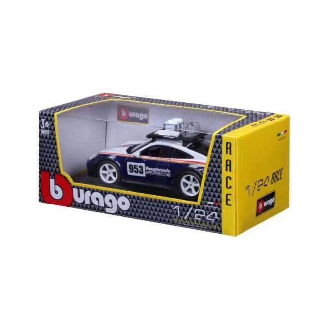 Bburago 1:24 Racing - Porsche 911 Dakar - Blå 953 Roughroads