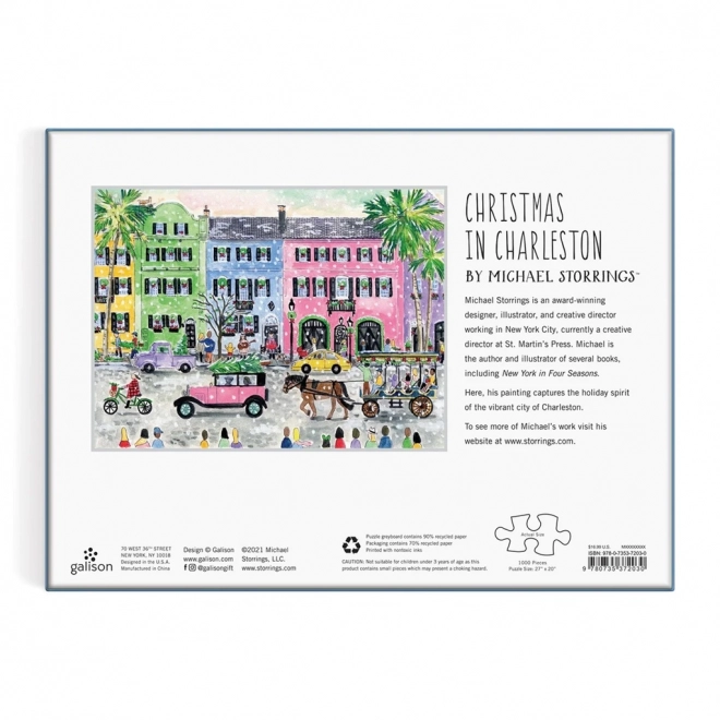 Galison Puslespil Michaela Storrings - Jul i Charleston 1000 brikker