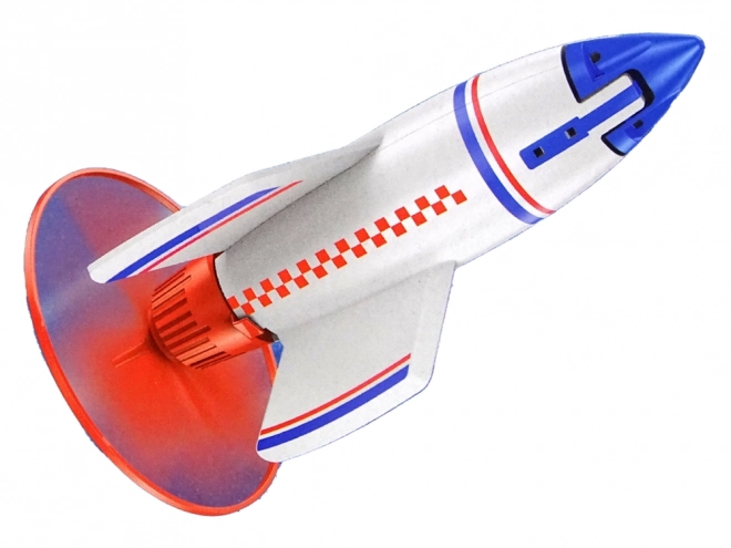 Rakettkaster Flyvende oplader hvid 21 cm