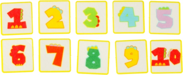 Montessori sensorisk manipulationsplade med dinosaurmotiv blå