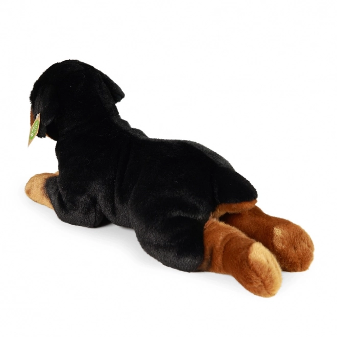 Plysbamsehund Rottweiler liggende 39 cm økologisk