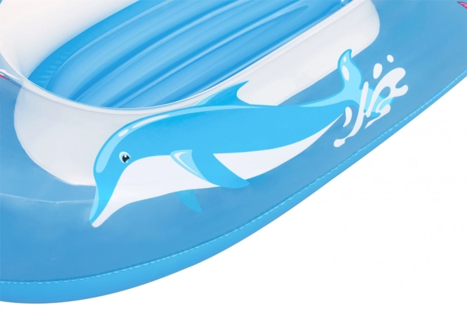 Ponton Blå Delfin 102x69 cm BESTWAY