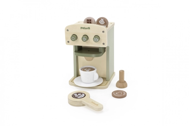 Træ kaffemaskine