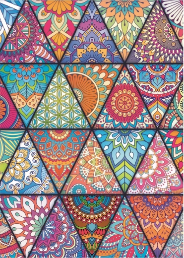 Beroligende mandala- og geometriske mønstre