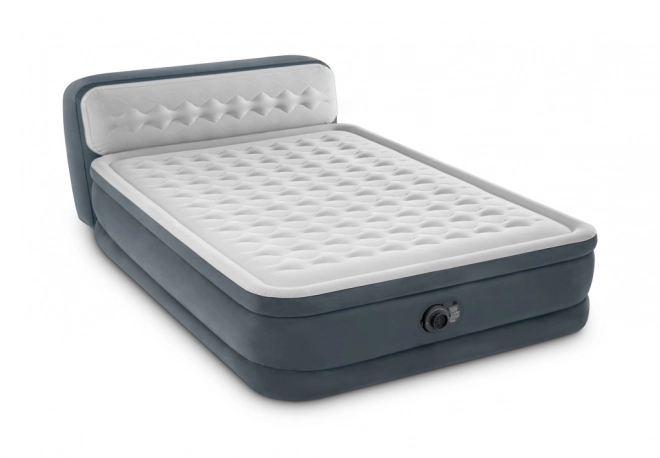 Oppustelig madras med indbygget pumpe Intex Deluxe