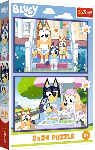 Puslespil 2x24 Glade Bluey - BBC Bluey Trefl