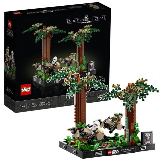 LEGO4; Star Wars422; 75353 Speeder-jagt på planeten Endor422; 013; diorama