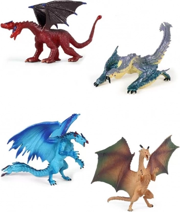 Sæt med dragefigurer 12 cm (2 stk)