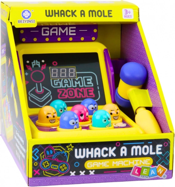 Dygtighedsspil Whack A Mole Automat Med Hammer Lys Lyde