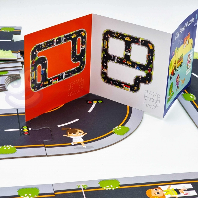 Tooky Toy Autovej Puslespil