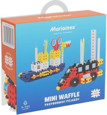 Konstruktionsklodser Mini Waffle - Køretøjsorganisatorer 140 dele