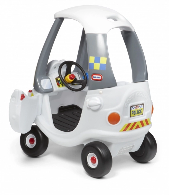 Cozy Coupe Politibil Hvid