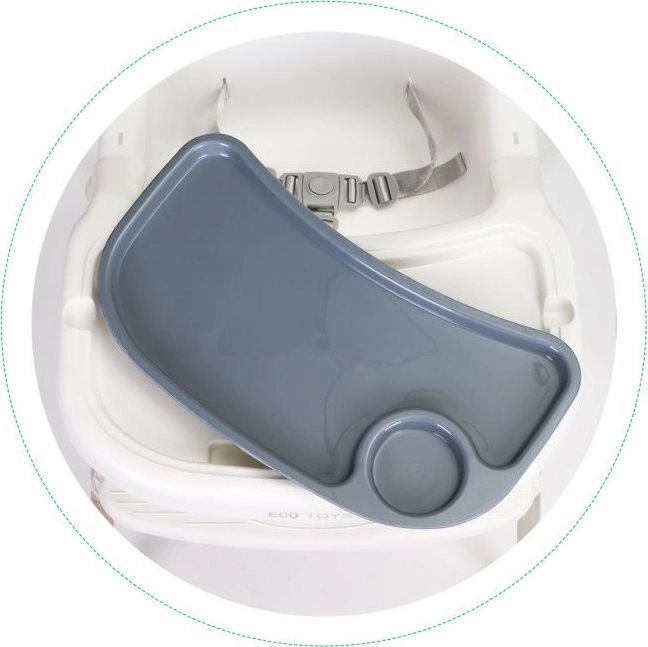 ECOTOYS Spisebordsstol 2-i-1 hvid