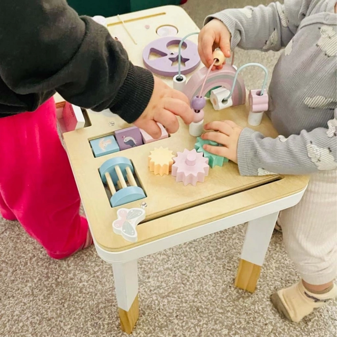 Interaktivt montessori bord Lulilo rosa
