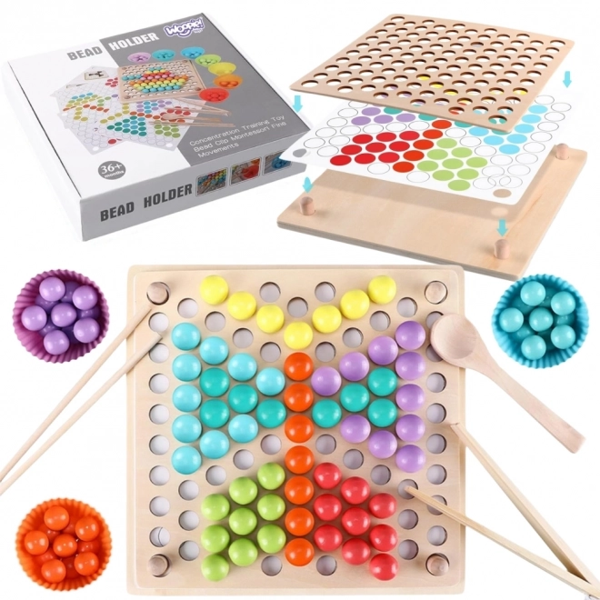 Farverige kugler mosaik Montessori Woopie