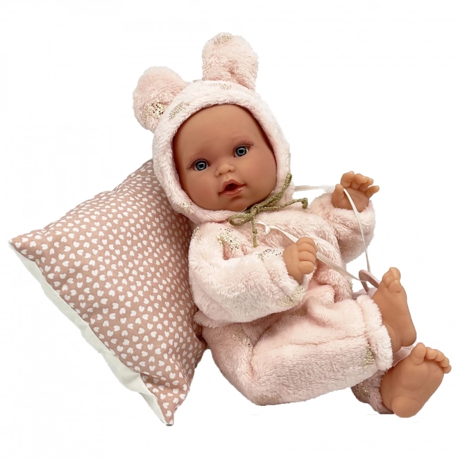 Antonio Juan 1136 KIKA - realistisk dukke baby med speciel bevægelsesfunktion og blødt stofkrop - 27 cm