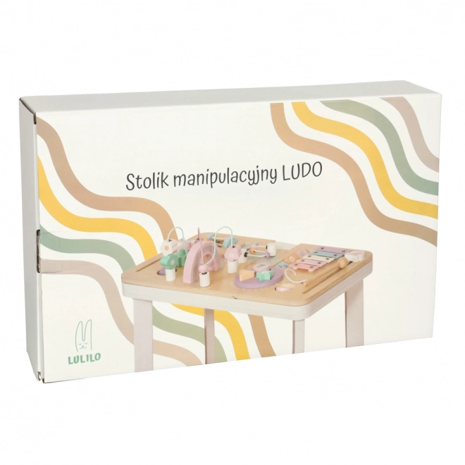 Interaktivt montessori bord Lulilo rosa
