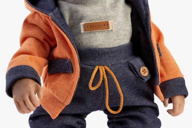 Guca 986 REBORN OPIČKA - realistisk abe baby med blødt stofkrop - 32 cm