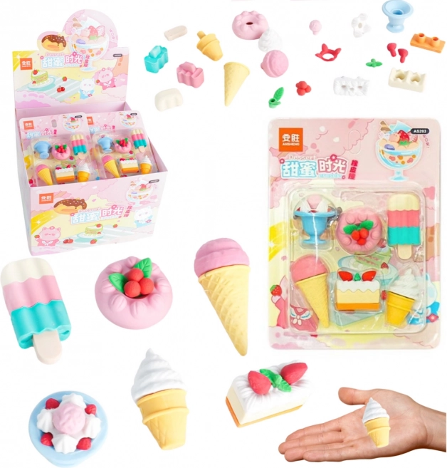 Sæt viskelædere Sweets 6 stk.