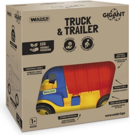 Kæmpe lastbil med trailer 107 cm Wader