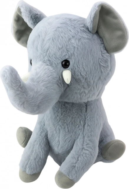 Plyslegetøj Elefant Grå 36 cm