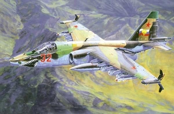 Model af fly Suchoj Su-25K