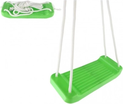 Gynge plastiksæde 44 × 17 cm, bæreevne 60 kg – Grøn