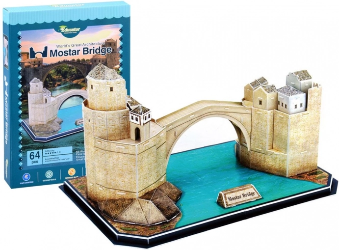 3D-puslespil Stari most i Mostar