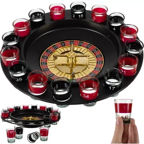 Party roulette + glas