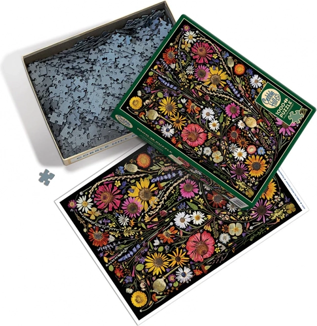Cobble Hill Puslespil Pressede Blomster: Lykke 1000 Brikker