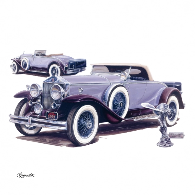 NOTIQUE Notes kalender Classic Cars – Václav Zapadlík, 2025, 30 x 30 cm