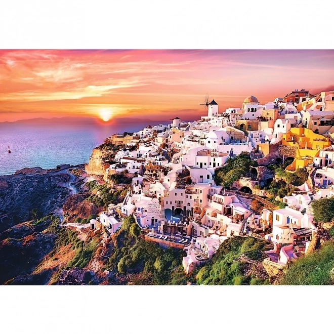 Puslespil Santorini Solnedgang 1000 Brikker