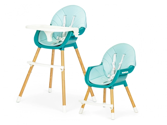 Ecotoys Spisestol 2-i-1 turkis