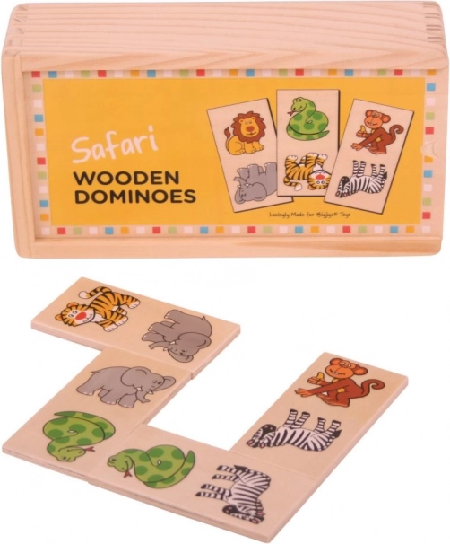 Bigjigs Toys Trædomino Safari