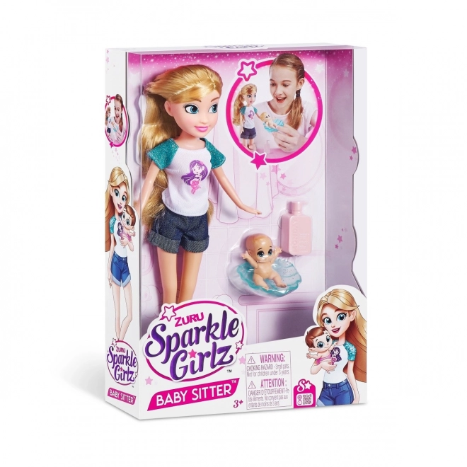Zuru Sparkle Girlz babysitter dukke