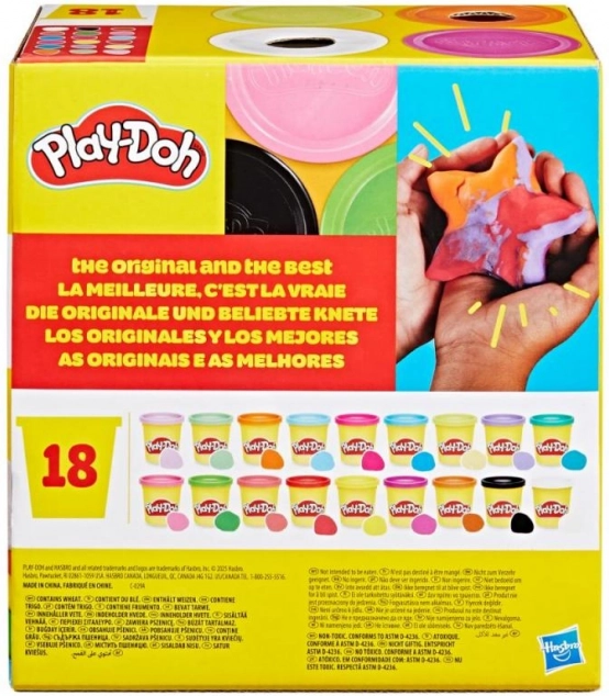 Play-Doh stor sæt af 18 kopper
