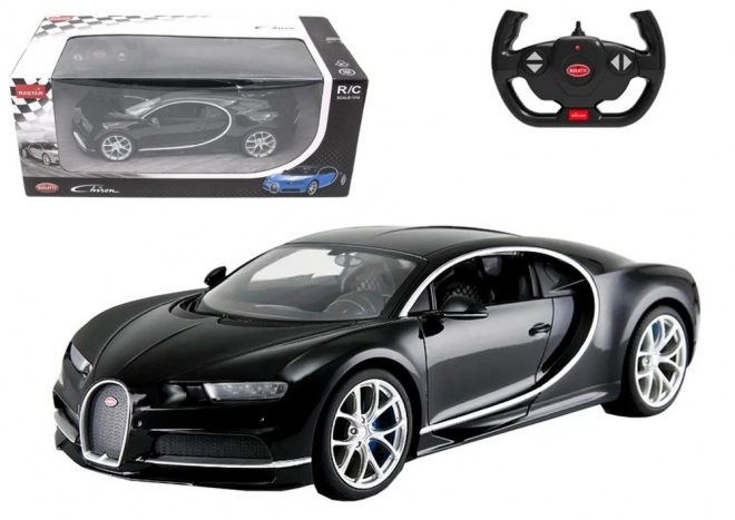 Fjernbetjening RC Bugatti Chiron 1:14 sort