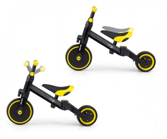 Børnetricycle 3 i 1 Optimus Sort