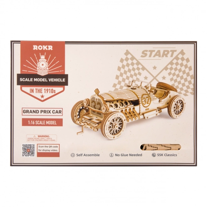 Racebil U-9 Grand Prix - 3D træ-byggekit