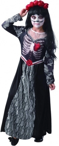 Karnevalkostume - Zombie brud 130-140 cm