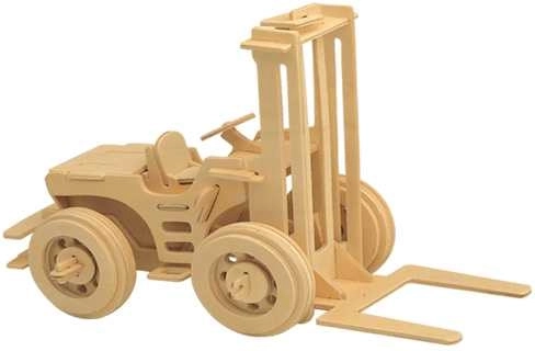 Træ 3D-puslespil Gaffeltruck