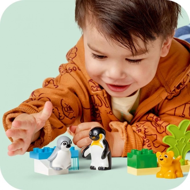 Lego Duplo Vilde dyrs familier: Pingviner og løver