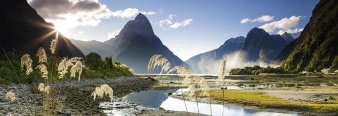 HEYE Panoramapuslespil Milford Sound, Ny Zeeland 1000 brikker