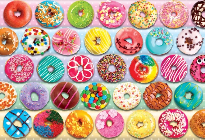 EUROGRAPHICS Puslespil i frokostboks Donuts 100 brikker