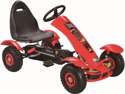 Pedaldrevet gokart rød